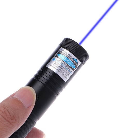900Mile Blue Purple Laser Pointer Pen Zoomable Beam Light-Batt-Dual Char 1mw